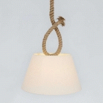 NÄVE SUSPENSION ROPE CORDE NATURELLE ET ABAT-JOUR TISSU