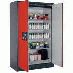ARMOIRE SÉCURITÉ Q-PEGASUS-90 Q90.195.120.WDAC GRIS/ROUGE - ASECOS