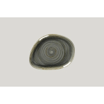 ASSIETTE COUPE PLATE TRIANGULAIRE GRIS PORCELAINE 22X16,7 CM RAKSTONE SPOT