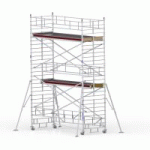 ECHAFAUDAGE ROULANT ALU LONGUEUR 2,27 M ET GRANDE LARGEUR 1,30 M