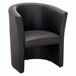 FAUTEUIL PREMIUM 1 PLACE - SIMILI CUIR NOIR