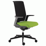 FAUTEUIL TELA DOSSIER HAUT RÉSILLE SYNCHRO PLUS ASSISE TISSU COLORIS PISTACHE - MANUTAN COLLECTIVITÉS