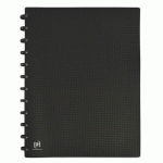 LOT DE 10 - PROTÈGE-DOCUMENTS OXFORD VARIOZIP MEMPHIS A4 60 VUES / 30 POCHETTES AMOVIBLES COUVERTURE POLYPRO NOIR