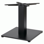 PIED TABLE TIFFANY HT 50 CM BASE CARRÉE COL 80X80 MM NOIR - S-CAB