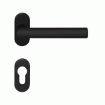 POIGNÉES DE PORTE SUR ROSACE ÉTROITES RHODOS POUR PORTE CHASSIS -CLÉ I KARCHER DESIGN