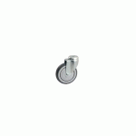 ROULETTE GRISE PLATINE RONDE 100MM PIVOTANTE - AVL - 550882O