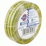 RUBAN ADHÉSIF ISOTAPE ÉLECTRICIEN VERT/JAUNE - EUROCEL - 0150S0148