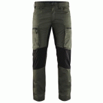 PANTALON DE TRAVAIL SERVICES STRETCH VERT ARMÉE/NOIR TAILLE 48C - BLAKLADER