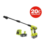 PISTOLET À PRESSION RYOBI 18V ONE+ - 1 BATTERIE 2.5AH 1 CHARGEUR - RY18PW22A-125