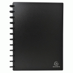 PORTE-CARTES DE VISITE EXACOMPTA POLYPROPYLÈNE 24,5 X 31 CM NOIR- 192 CARTES