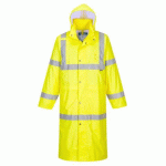 PORTWEST H445 MANTEAU DE PLUIE HIVIS 122CM JAUNE - TAILLE S