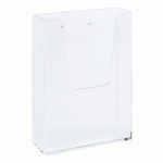 LOT DE 2 - PRÉSENTOIR MURAL 1 CASE POUR FORMAT 1/3 DE A4 - TRANSPARENT