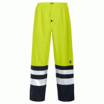 PROJOB 6504 PANTALON DE PLUIE - EN ISO 20471 CLASSE 2 EN 343 3/1 JAUNE/NOIR - TAILLE XL