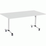 TABLE ABATTANTE HV3 120X80 BLANC 25MM - BLANC