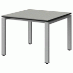 TABLE MALIBU 80X80 T3 SOUDÉ ST ISOSON GRIS 1400/NO GRIS 9006