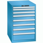 ARMOIRE BLEU CLAIR 564X725X850 AVEC 8 TIR. 75KG _ 14.403.010 - LISTA