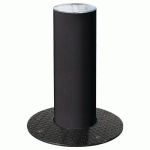 BORNE RÉTRACTABLE Ø 22 CM INOX BROSSÉ - NOIR 9005 - PROCITY