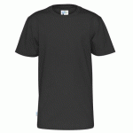 COTTOVER T-SHIRT MANCHES COURTES COL ROND ENFANT - CERTIFIÉ GOTS NOIR - TAILLE 10 ANS