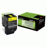 LEXMARK 80C2SY0 TONER JAUNE POUR IMPRIMANTE LASER - TONER AUTHENTIQUE