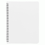 LOT DE 5 - CAHIER SPIRALE BUDGET 17 X 22 CM PETITS CARREAUX 100 PAGES