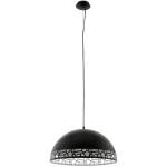 EGLO - PENDANT LA LUMIÈRE NOIRE DE SAVIGNANO, BLANC Ø53CM H: 150CM