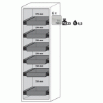 ARMOIRE SÉCURITÉ S-CLASSIC-90 S90.196.060.WDASR GRIS CLAIR