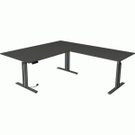 BUREAU ASSIS/DEBOUT MOVE3 L180XP80XH72-120 AJOUT 100X60CM ANTHR - KERKMANN