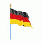 DRAPEAU DE PAYS D'UNION EUROPÉENNE ALLEMAGNE