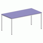 TABLE LOKI 160X80X75 CM MAUVE/BLANC