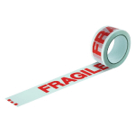 6 RUBANS ADHÉSIFS DE SIGNALISATION DES COLIS « FRAGILE », 50 MM X 100 M