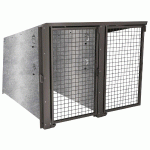 ABRI VÉLOS BERLIN COMPLÉMENTAIRE 2 PLACES PORTES PEINTES - GRIS PROCITY - MANUTAN COLLECTIVITÉS