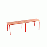 BANC ASSISE 3 LAMES SANS DOSSIER - LONGUEUR 200 CM - T4 - JAUNE - MANUTAN COLLECTIVITÉS