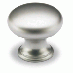 BOUTON DE MEUBLE ROND CIRPI - HAUTEUR 27 MM - D 30 MM - PAR 4 - CHROMÉ MAT HETTICH