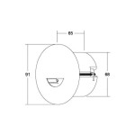 BRUMBERG ADAPT WALL SPOT ENCASTRÉ LED NOIR MAT