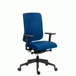 CHAISE DE BUREAU SITIZEN TISSU AVEC ACCOUDOIRS 4D BLEU