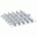 MATÉRIEL DE SUBDIVISION POUR TIROIRS 612X612X50MM - LISTA