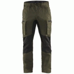 PANTALON DE TRAVAIL SERVICES STRETCH VERT OLIVE/NOIR TAILLE 38 - BLAKLADER