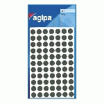 PASTILLE ADHÉSIVE Ø 8 MM AGIPA 111837 NOIRE - BOÎTE DE 462