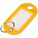 PORTE-CLÉS ÉTIQUETTE JAUNE (LOT DE 100) - MANUTAN EXPERT