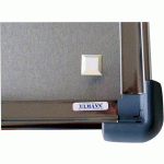 VITRINE AFFICHAGE INTÉRIEUR INOX FOND TÔLE, 128 X 137 CM 24A4 - MANUTAN COLLECTIVITÉS