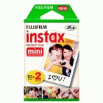 PAPIER PHOTO INSTANTANÉ FUJIFILM FILM INSTAX MINI BIPACK (20 PHOTOS)