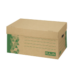 CAISSE MULTI-USAGE RECYCLÉE AVEC COUVERCLE RAJA 43 X 35 X 26 CM, LOT DE 20