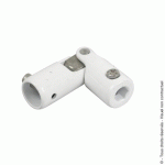 GENOUILLÈRE EN ACIER POUR VOLETS ROULANTS À MANIVELLE - 6 PANS 10 MM - BLANC TORBEL
