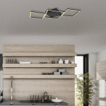 GLOBO PLAFONNIER LED KURIO À 3 LAMPES, NOIR