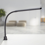 LAMPE À PINCE LED MAULPIRRO, NOIRE, 37 CM, À INTENSITÉ VARIABLE