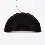 OLUCE SONORA - SUSPENSION NOIRE, 50 CM