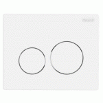 PLAQUE DE COMMANDE DOUBLE SPHÈRE POUR WC INGENIO - BLANC SIAMP