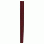 POTELET URBIN TÊTE BOMBÉE MÉTAL HTR 1 M Ø 102 MM ROUGE 3004 - BUTON DESIGN