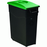 POUBELLE MOBILE COUVERCLE PLEIN MOVATRI GREEN - 65L - VERT - ROSSIGNOL PRO