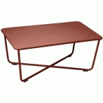 TABLE BASSE CROISETTE OCRE ROUGE - FERMOB